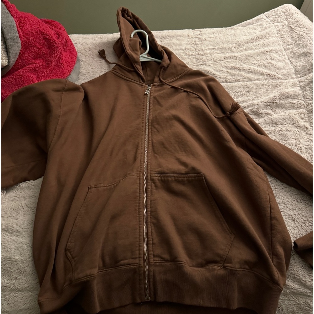 brown brandy zipup- one size